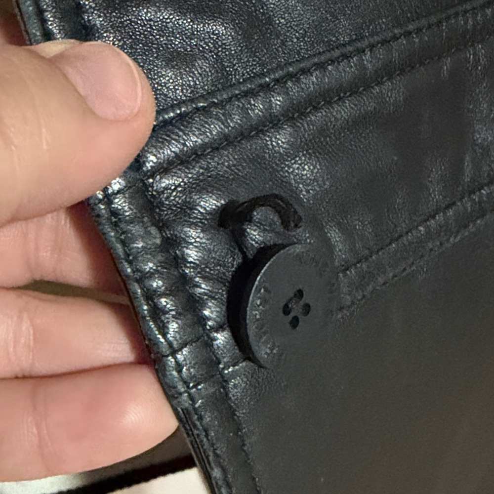 NINE WEST Black Leather Women's Jacket - Picture 8 of 13